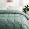 Puredown Organic Cotton Goose Feather Fiber Down Comforter All Season Twin King